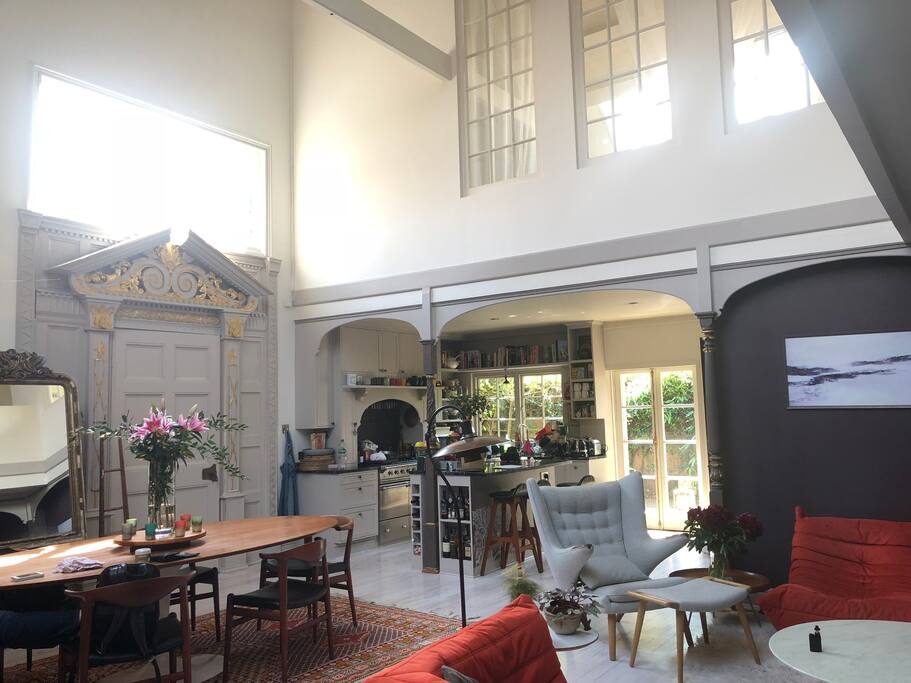 Main "loft" space view from the entrance door