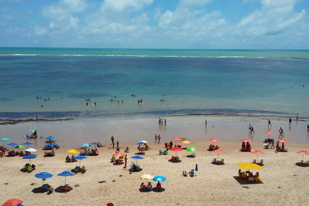 Vista a partir da área da piscina