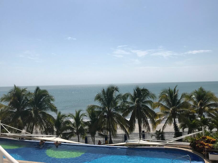 view from the balcony