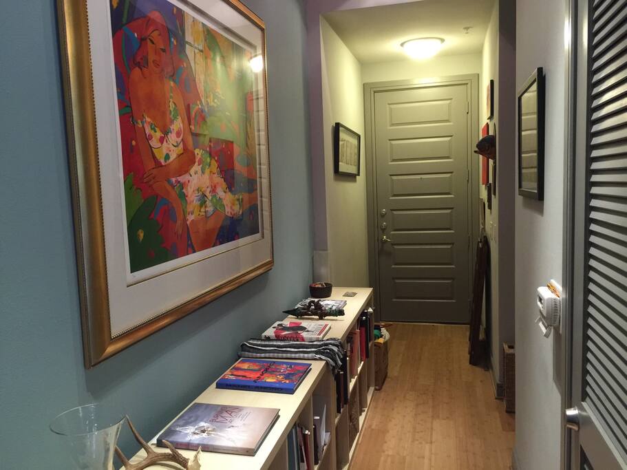 This is the hallway to the front door
