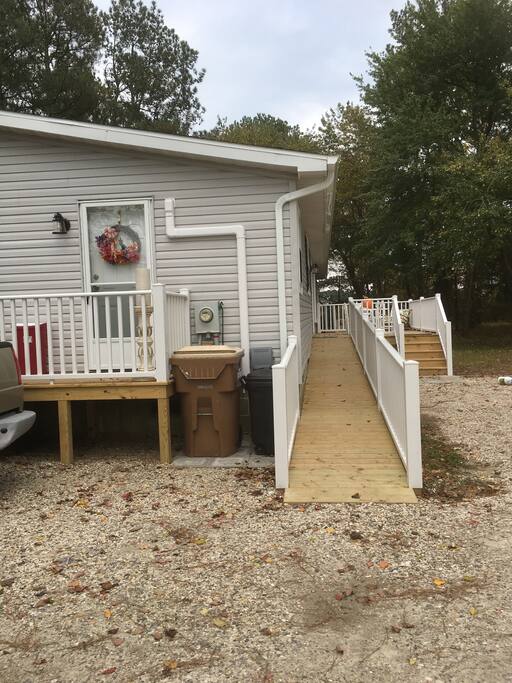 Handicapped Ramp in the back