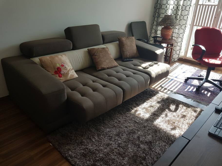 Family living hall with tv and wifi