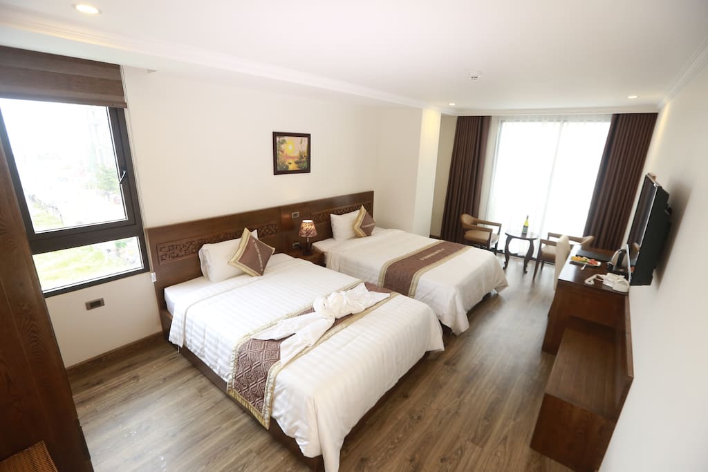 room with balcony