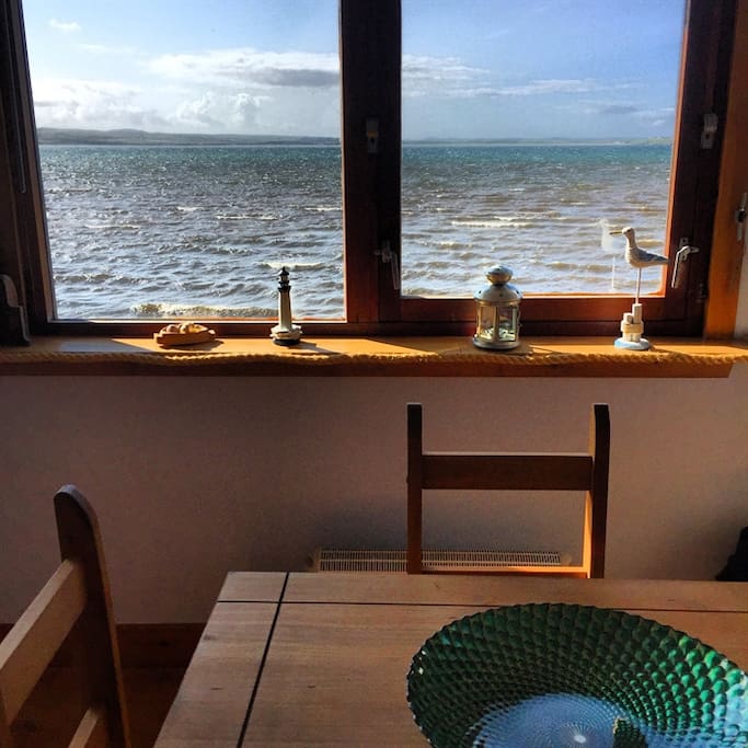 View from dining area