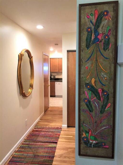 Front hall entrance. Private entrance.