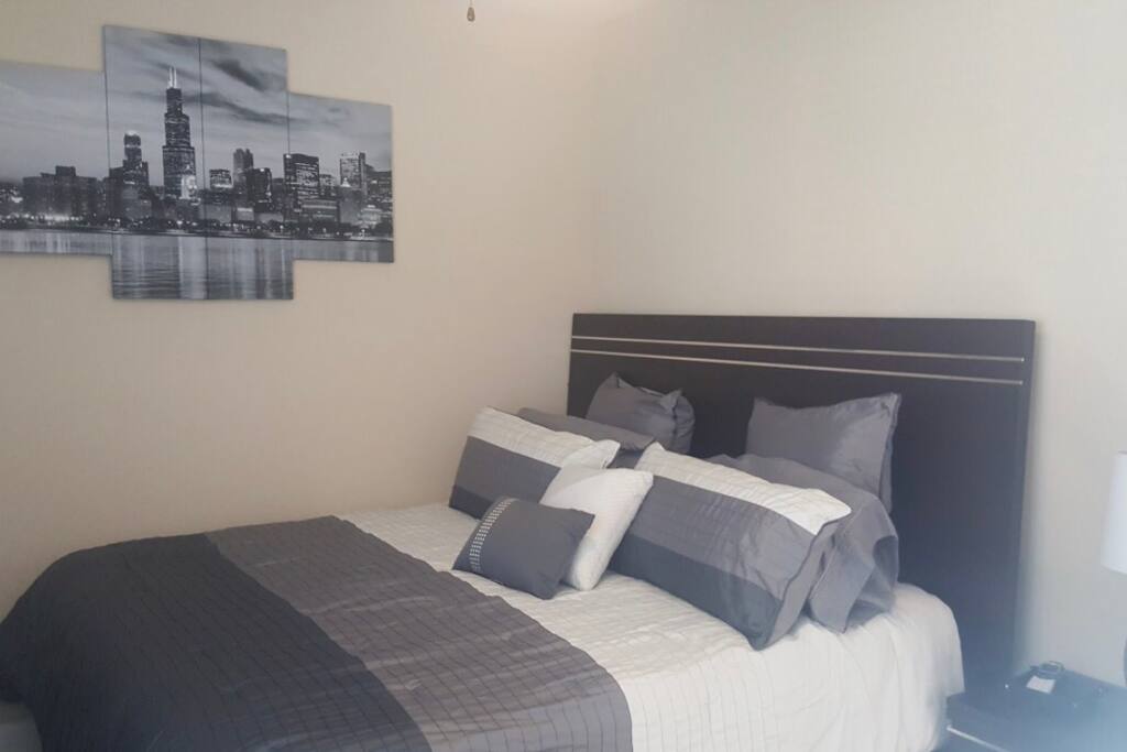 Your Guest Room with King Bed, night stand and full walk in closet