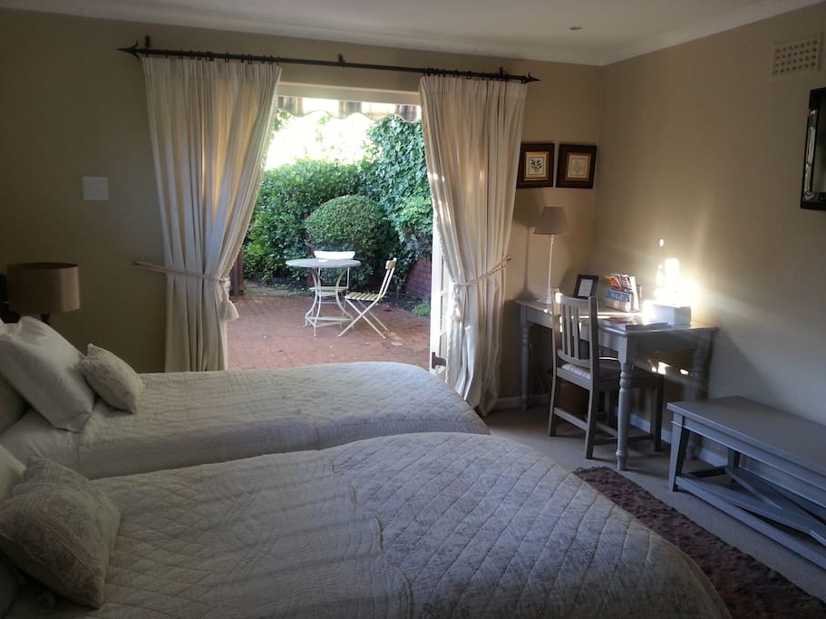 PRIVATE PATIO OFF THE BEDROOM
