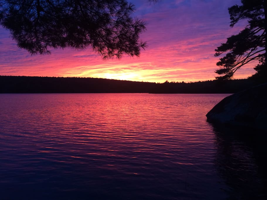 Sunset from the deck