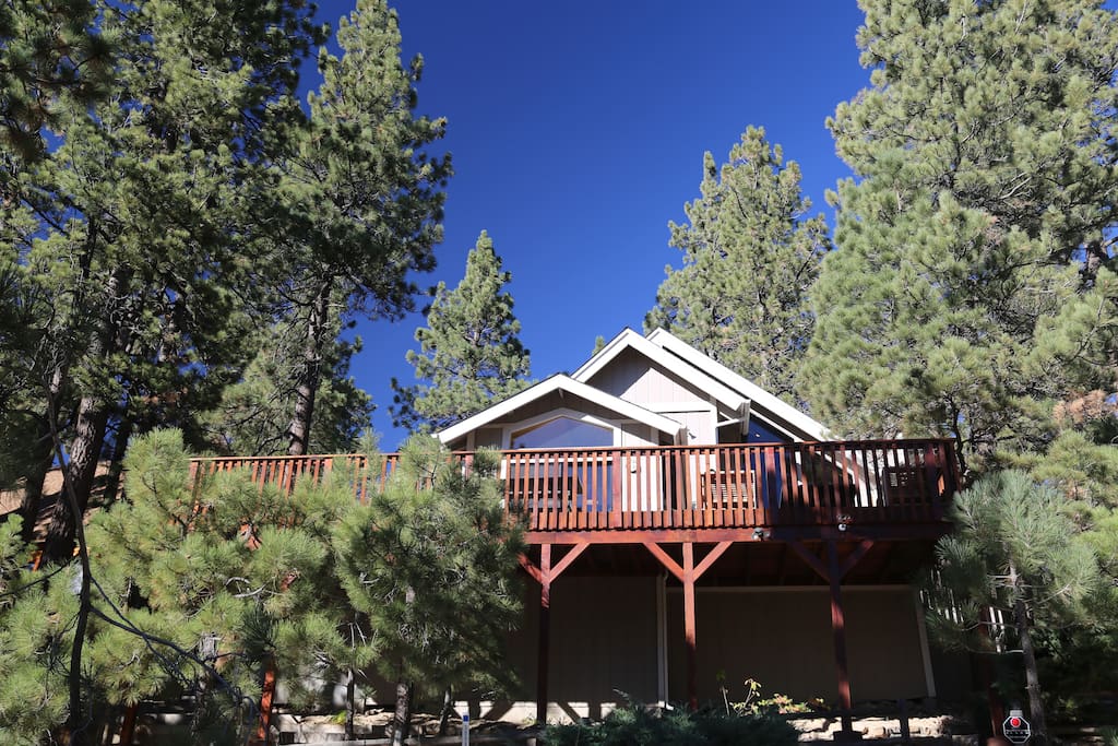 View of the house from the lake.