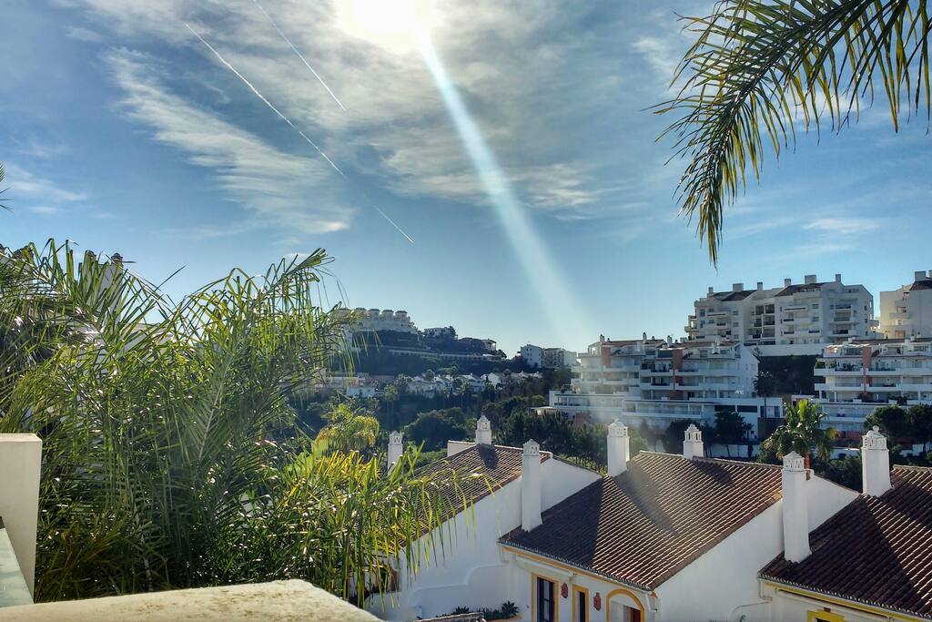 View from back terrace overlooking golf course