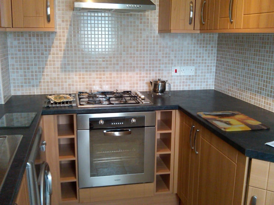 Kitchen with all appliances.