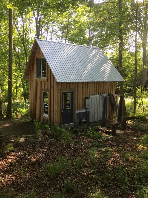 Entrance and outdoor shower