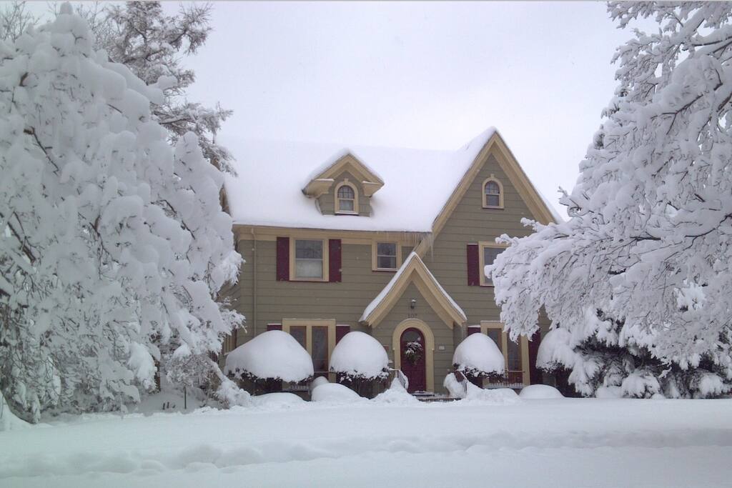 The front of the house