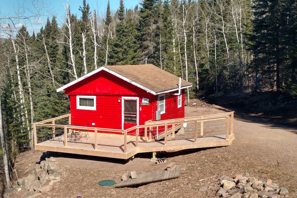 Cabin view during the day.