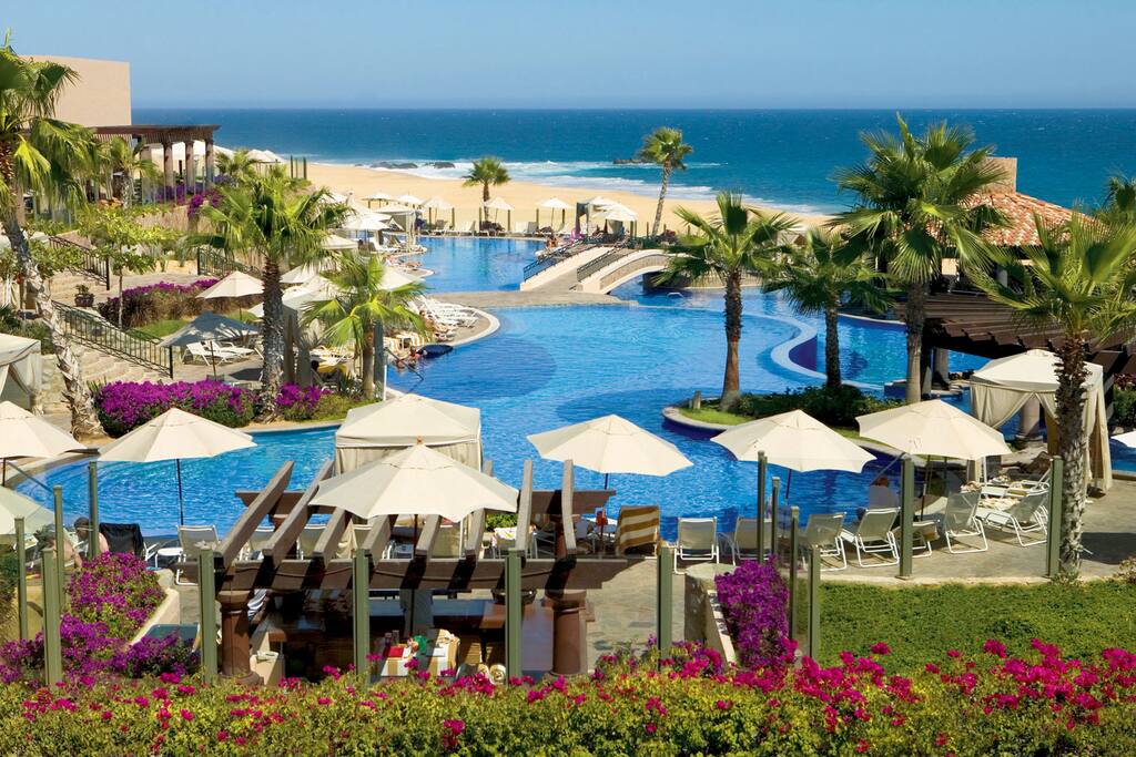 Beachside pool at day