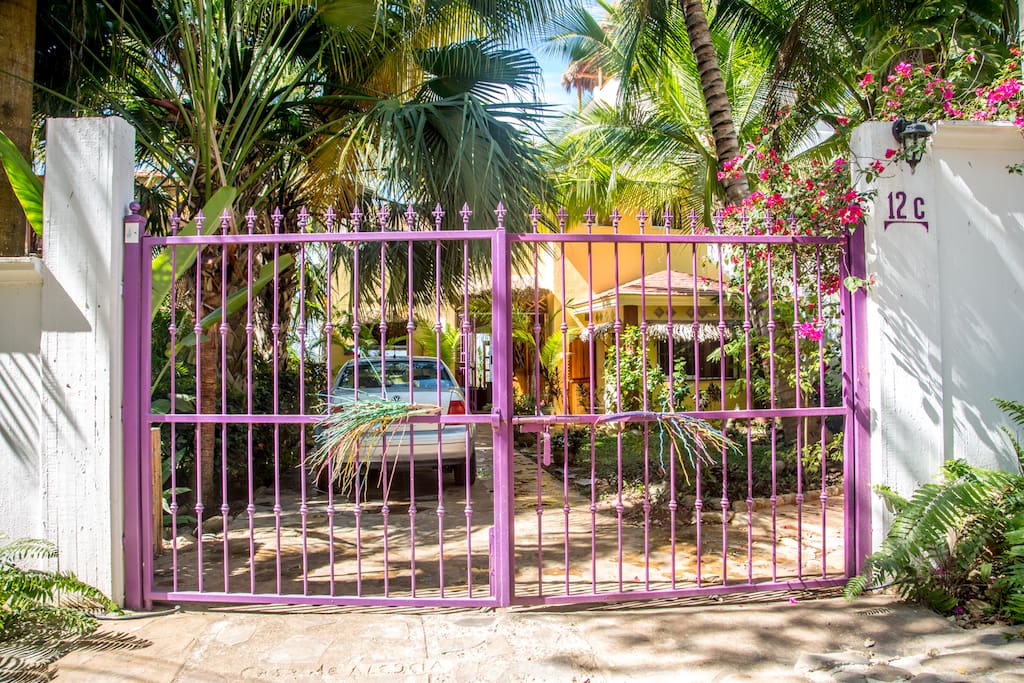 View of Casa Alegria from the gates.