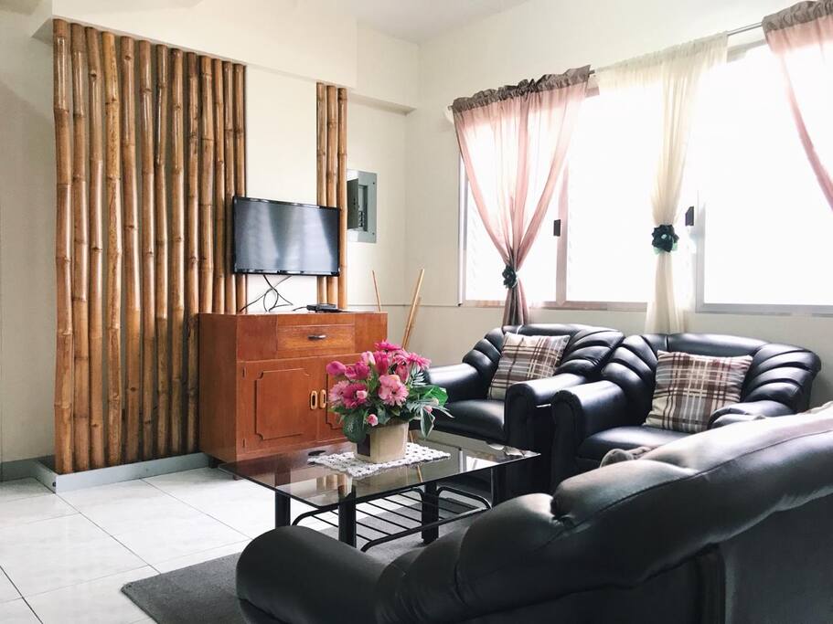 Living Room with Cable TV