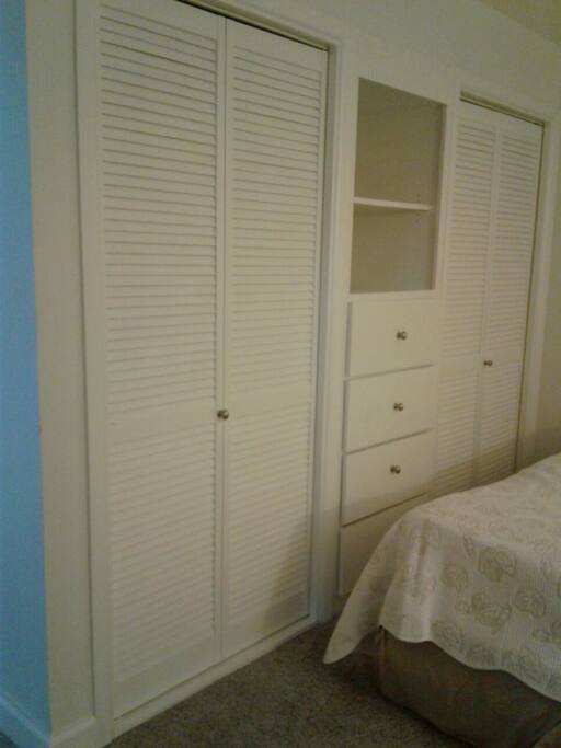 Closet space for bedroom