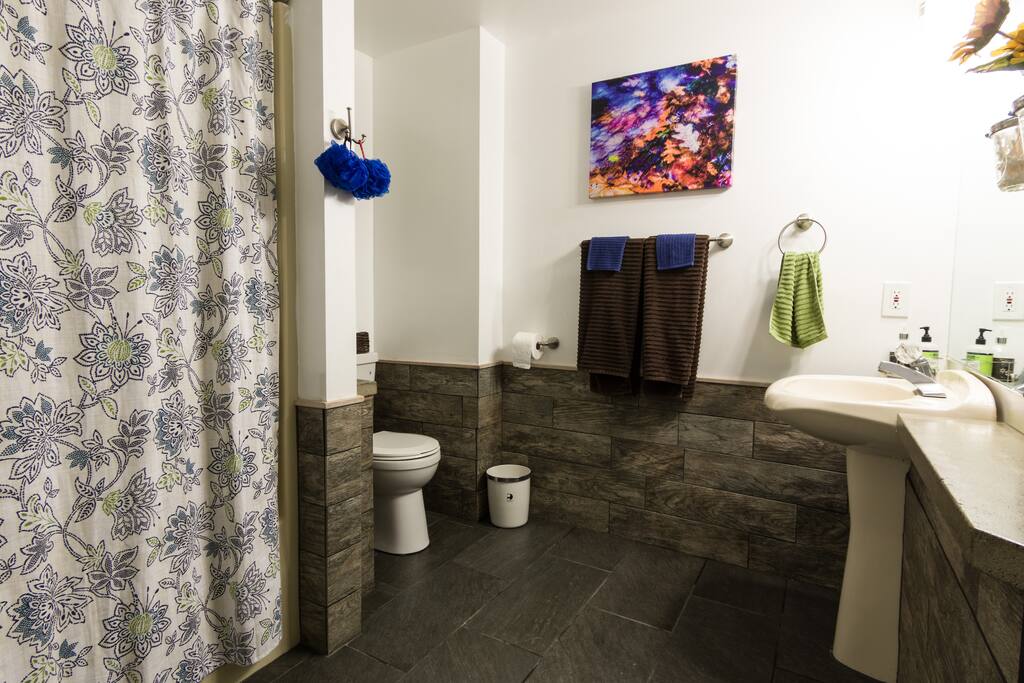Spacious bathroom