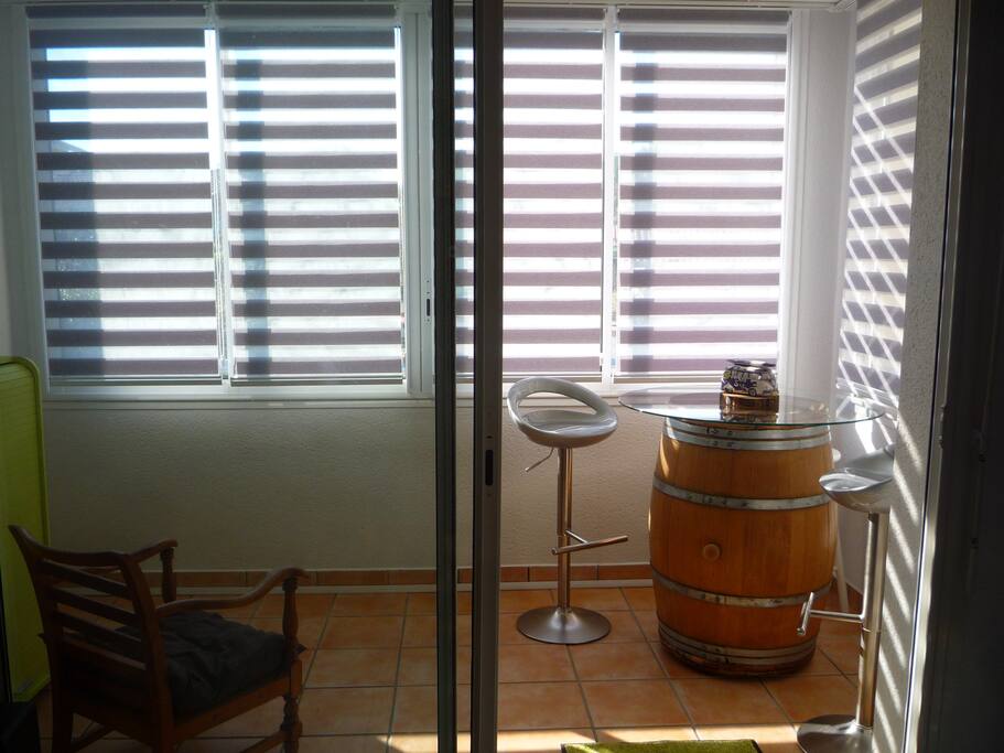 loggia entièrement fermée ou ouverte très agréable