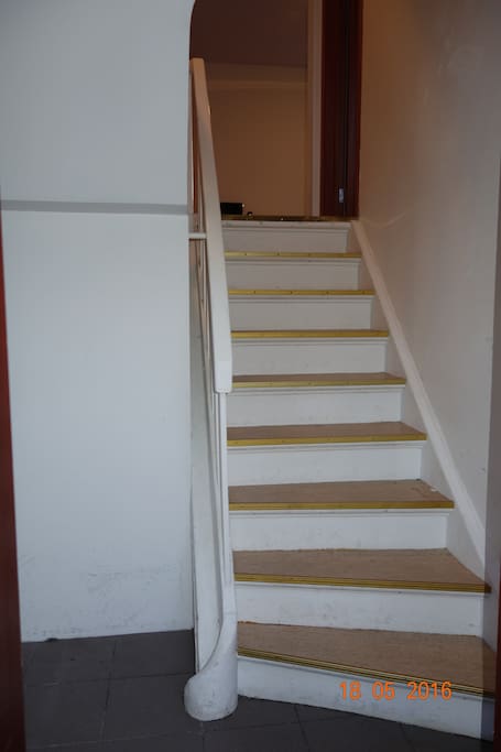 I want to make sure that you notice the steep stairs.