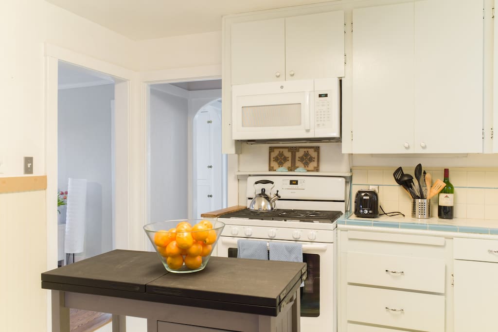 Large kitchen with all the amenities.