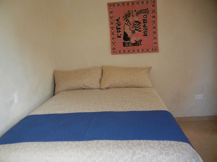 Comfortable queen size bed