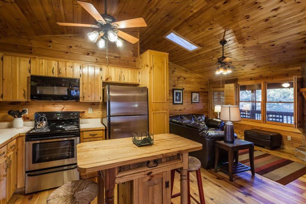Full kitchen area that opens to the great room