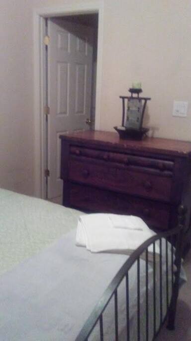 Room facing dresser