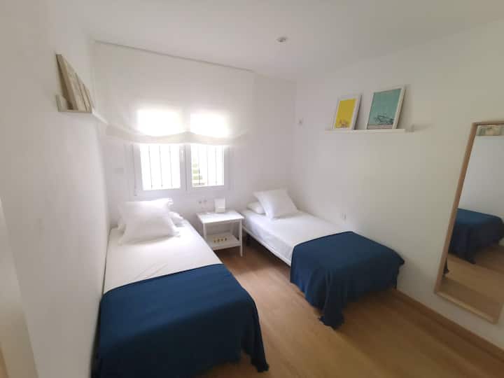 Camera da letto doppia con letti singoli