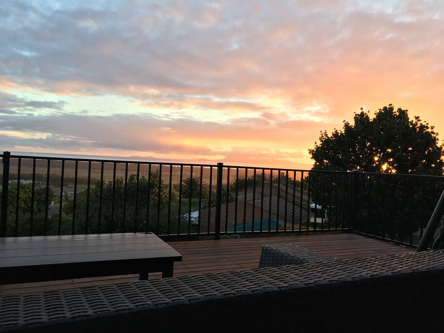Sunset from the deck
