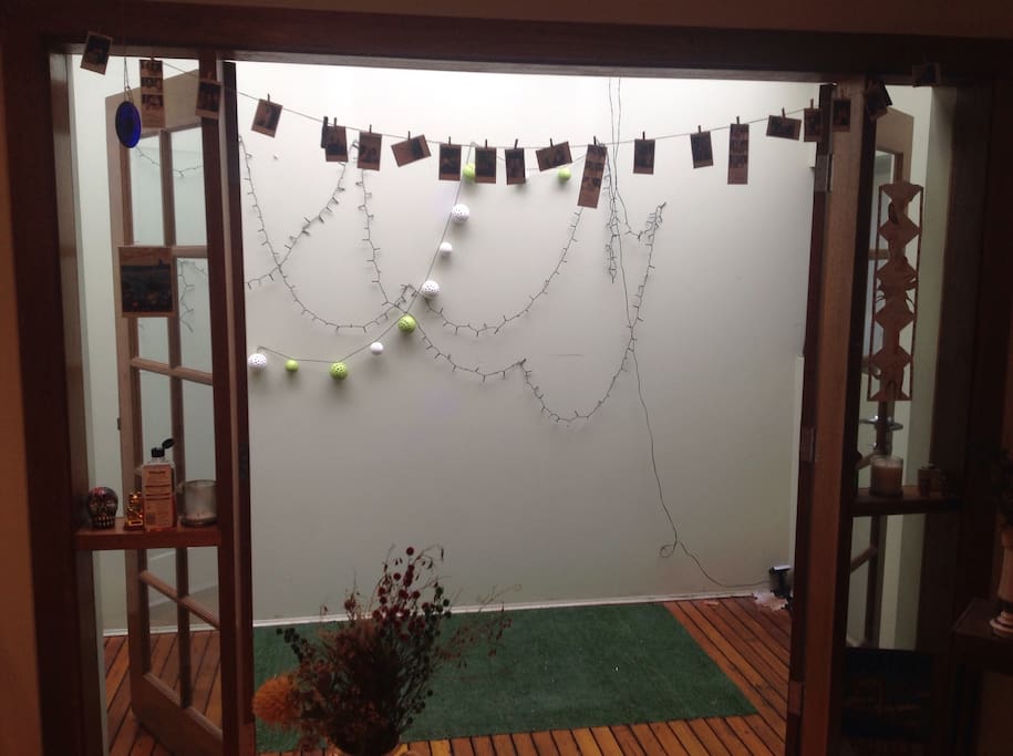 Sun room with night lights