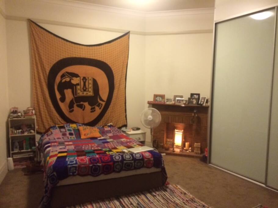 This room an extra large double room with built in wardrobes