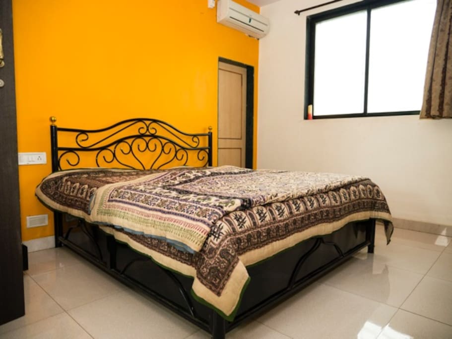 spacious and clean master bedroom!