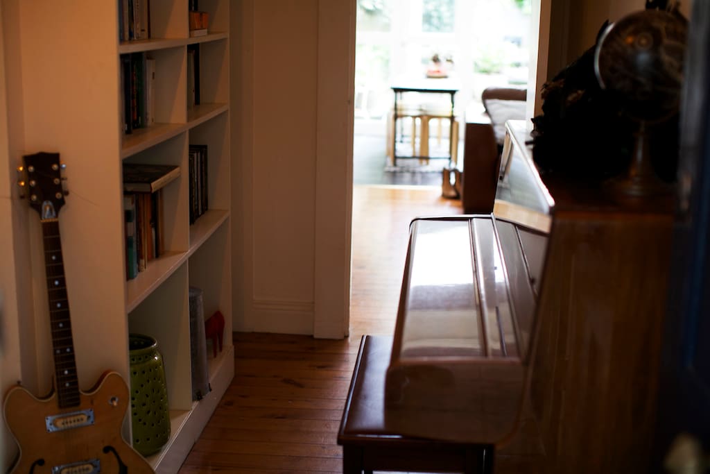 Piano tuned, books to read, guitar is just a prop :)