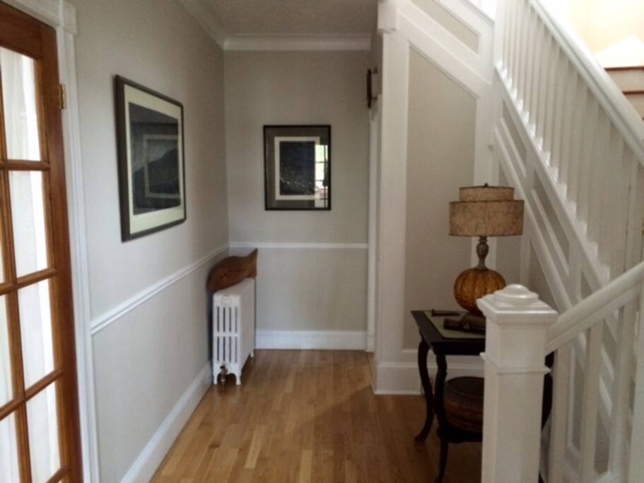 downstairs hallway includes a separate porch