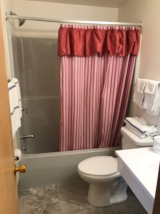 Freshly updated bath