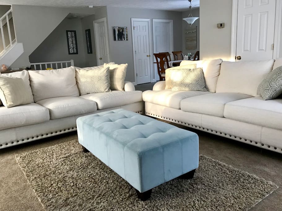 Common Space/Living Area- The two large sofas are AMAZINGLY comfortable for sitting or sleeping