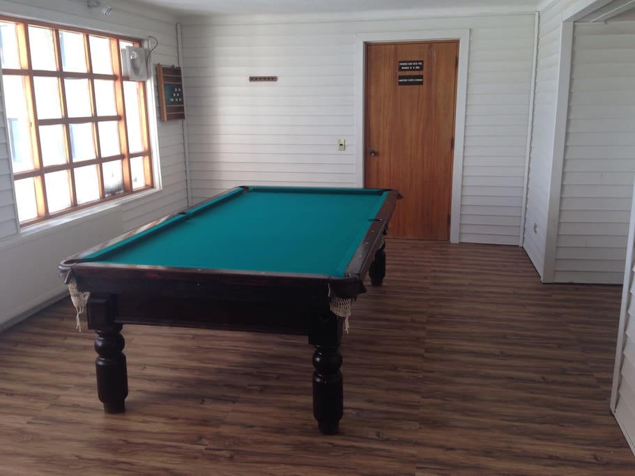 Pool table of the building