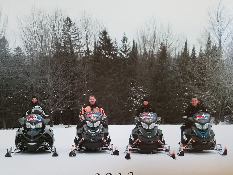 Great for snowmobilers. One mile from trail 8