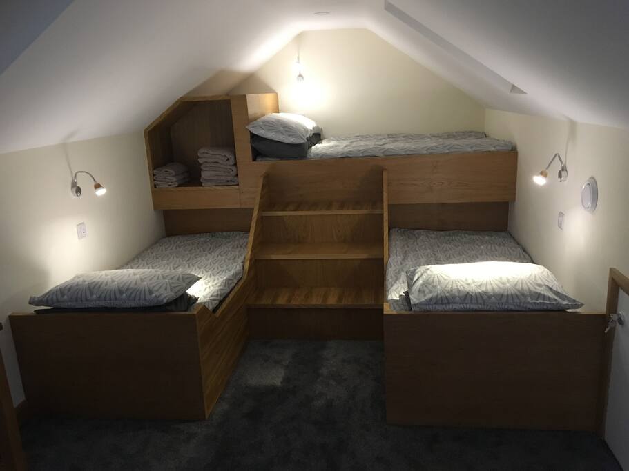 All bunks have night lights and USB