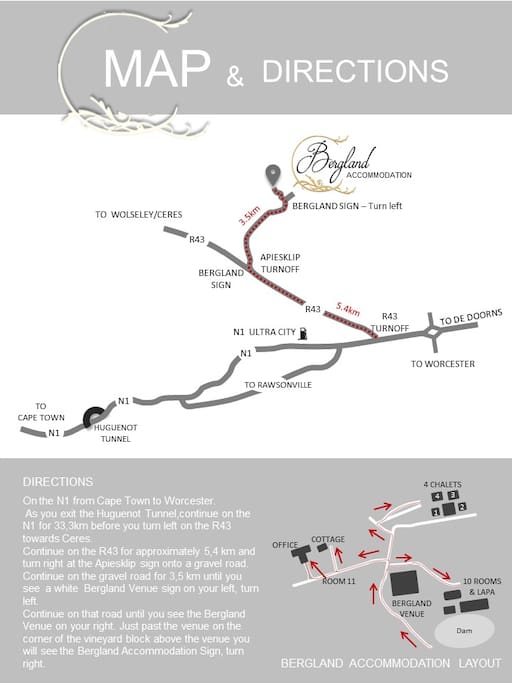 Directions to Bergland