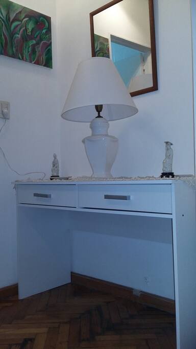 La entrada al living