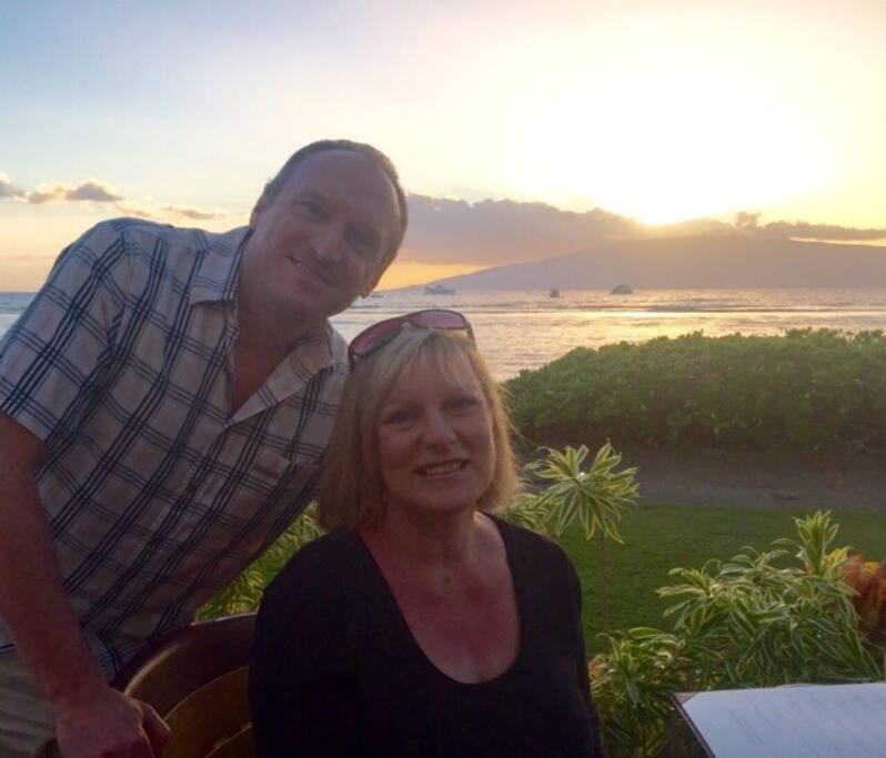Enlarged photo of your hosts, Julie & Colin