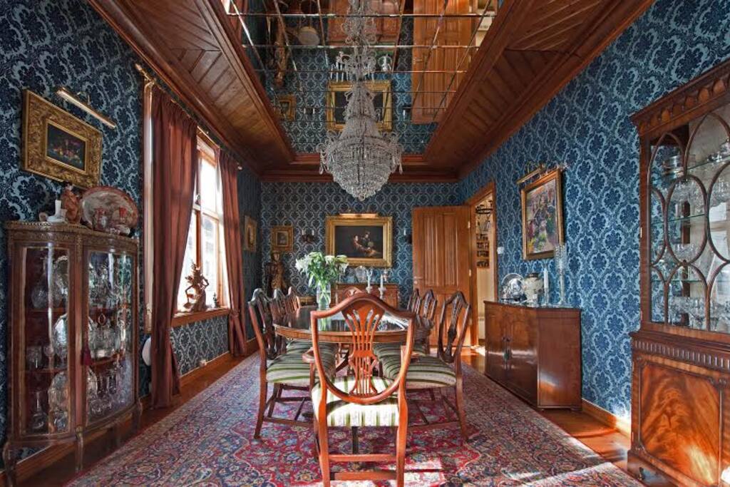 The dining room