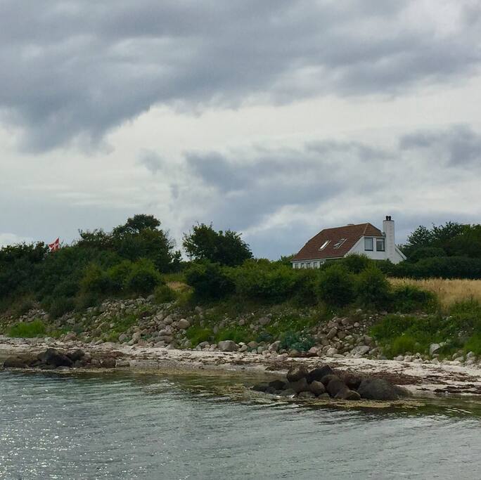 House seen from the sea