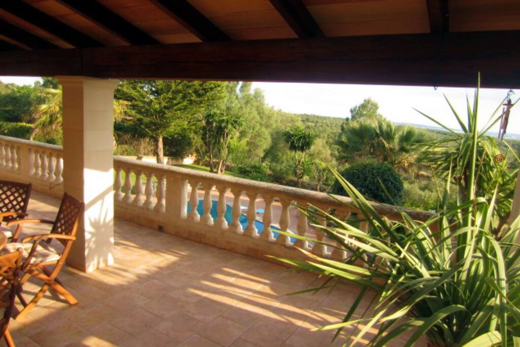 Nice view from the terrace of the first floor