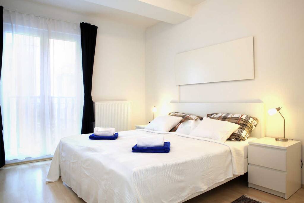 Bedroom with comfortable double bed (180x200)