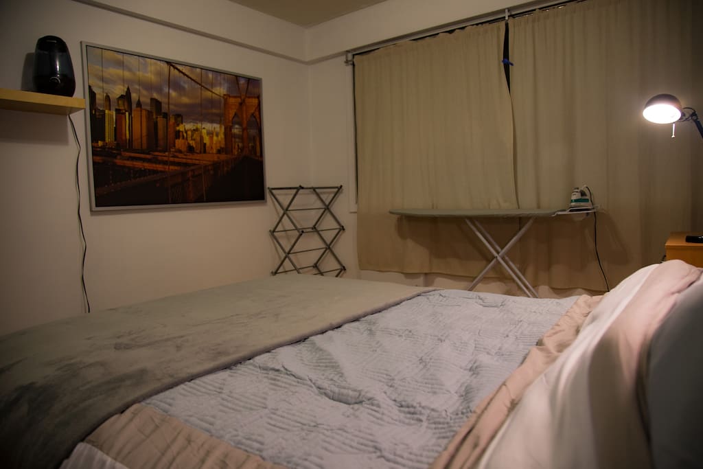 Private chamber with Queen bed and utilities