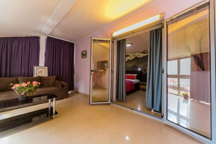 Exclusive, sandy beach apartment Rafailovici 3&4